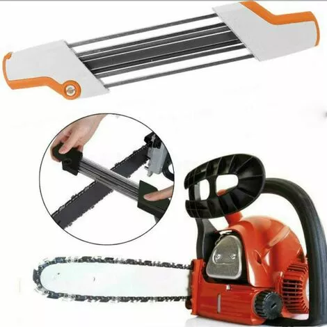 EINEMGELD Affûteur De Chaîne 2 En 1 En Métal 3/8" P 4,0 Mm De Rechange Pour Chaîne Stihl Blanc 4 EINEMGELD Affûteur De Chaîne 2 En 1 En Métal 3/8" P 4,0 Mm De Rechange Pour Chaîne Stihl Blanc – Image 2