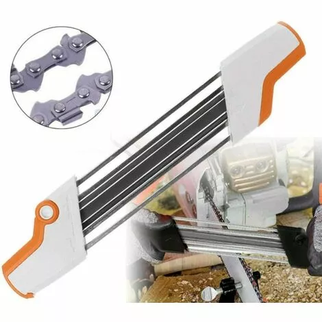 EINEMGELD Affûteur De Chaîne 2 En 1 En Métal 3/8" P 4,0 Mm De Rechange Pour Chaîne Stihl Blanc 5 EINEMGELD Affûteur De Chaîne 2 En 1 En Métal 3/8" P 4,0 Mm De Rechange Pour Chaîne Stihl Blanc – Image 3