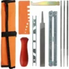 DONTODENT Affûteur De Tronçonneuse Professionnel 10 Pièces, Kit D'affûtage De Chaîne Avec Lime Ronde 4.0-4.8 - 5.5 Mm -Tronçonneuse et accessoire Soldes 2022 65955718 1