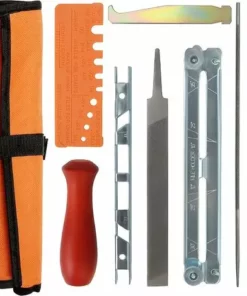 DONTODENT Affûteur De Tronçonneuse Professionnel 10 Pièces, Kit D'affûtage De Chaîne Avec Lime Ronde 4.0-4.8 - 5.5 Mm