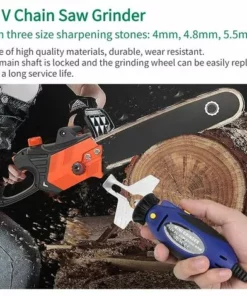 OSQI Mini Affûteuse De Scie à Chaîne, DC 12V 55W Système De Affûtage De Machine De Meulage De Scie à Chaîne électrique Avec Trois Tailles De Meules -Tronçonneuse et accessoire Soldes 2022 65989187 5
