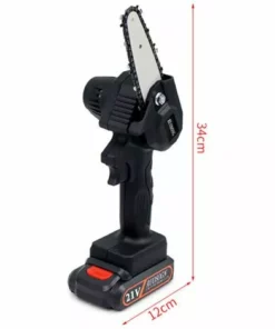 LIFCAUSAL Mini Tronçonneuse Sans Fil Petite Tronçonneuse à Bois élagage Tronçonneuse 500W Scie électrique Portable Rechargeable Pour La Coupe De Bois De Branche D'arbre -Tronçonneuse et accessoire Soldes 2022 66857204 3