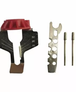 LIFCAUSAL 5 PCS Fer Affûteur De Tronçonneuse Meule Clé Kit Perceuse Affûteuse Électrique Meuleuse Polit Scie Chaînes Outil De Forage Accessoires Ensemble Rouge