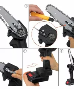 Fantablau VIOLEWORKS 8 "18V 10000 Tr/min Sans Fil Sans Brosse Sécateur Batterie Tron?onneuse Tron?onneuse électrique Scie à B?ches 1 Batteries -Tronçonneuse et accessoire Soldes 2022 67287605 3