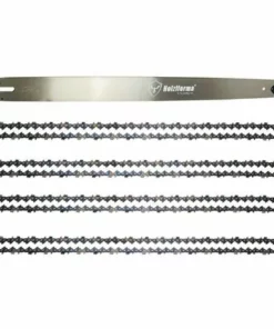 JARDIAFFAIRES Guide 132cm De Coupe (52 Pouces) Pas 3/8 Jauge 1.6mm Avec 4 Chaines 156E
