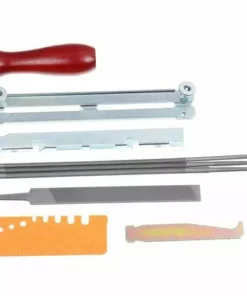 REGALI 9pcs Kit D'affûtage Universel Pour Tronçonneuse Portable, Lime Ronde 5/32" (4 Mm) / 3/16" (4,8 Mm) / 7/32" (5,5 Mm), Lime Plate, Poignée -Tronçonneuse et accessoire Soldes 2022 67558481 3