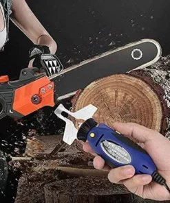 REGALI Affûteuse De Tronçonneuse électrique, 12V Mini Meuleuse De Chaîne Machine De Poche Extérieure Pour Scie à Chaîne -Tronçonneuse et accessoire Soldes 2022 67559011 5