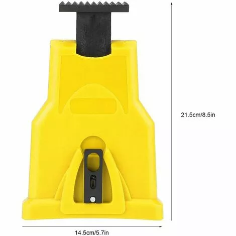 ENLENK Affûteur De Chaîne Affûteur De Vitesse De Tronçonneuse électrique Affûteur De Chaîne Outil De Travail Du Bois Outil D'affûtage Rapide (jaune) 4 ENLENK Affûteur De Chaîne Affûteur De Vitesse De Tronçonneuse électrique Affûteur De Chaîne Outil De Travail Du Bois Outil D'affûtage Rapide (jaune) – Image 2