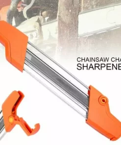 LIFCAUSAL Affûteur De Chaîne De Tronçonneuse 2 En 1 Outils De Meuleuse D'affûtage Facile Pour STIHL, Lime Et Jauge De Profondeur Dans Un Seul Outil Ergonomique (orange) 4,8 Mm
