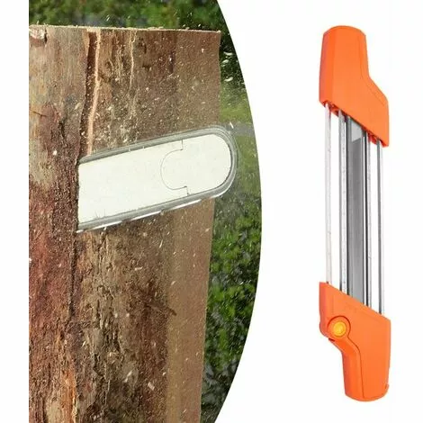 LIFCAUSAL Affûteur De Chaîne De Tronçonneuse 2 En 1 Outils De Meuleuse D'affûtage Facile Pour STIHL, Lime Et Jauge De Profondeur Dans Un Seul Outil Ergonomique (orange) 4,8 Mm 5 LIFCAUSAL Affûteur De Chaîne De Tronçonneuse 2 En 1 Outils De Meuleuse D'affûtage Facile Pour STIHL, Lime Et Jauge De Profondeur Dans Un Seul Outil Ergonomique (orange) 4,8 Mm – Image 3