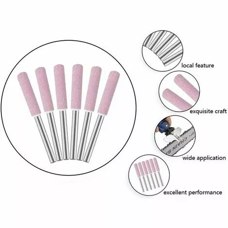 GRID COOL Aiguiseurs De Tronçonneuse Burr 4 Mm En Diamant Pour Affûter Et Affûter Les Tronçonneuses,,Lot De 6 5 GRID COOL Aiguiseurs De Tronçonneuse Burr 4 Mm En Diamant Pour Affûter Et Affûter Les Tronçonneuses,,Lot De 6 – Image 3