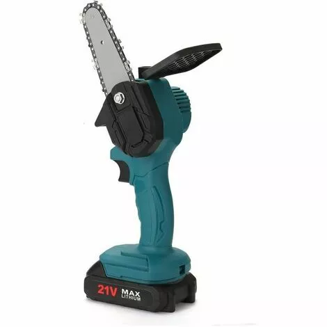 QERSTA Scie électrique à Une Main Rechargeable Pour Mini Tronçonneuse à Bois (4 Pouces, Une Batterie, Une Charge) 4 QERSTA Scie électrique à Une Main Rechargeable Pour Mini Tronçonneuse à Bois (4 Pouces, Une Batterie, Une Charge) – Image 2