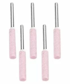 LLOVE Lot De 5 Limes D'affûtage Pour Polissage De Tronçonneuse ,Tête De Polissage De Meulage En Diamant De 4,8 Mm