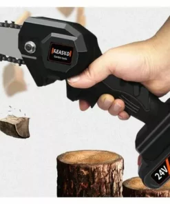 Norme Européenne Noire 4 Pouces 550W Scie à Chaîne électrique Une Petite Scie à Main Domestique électrique à Une Charge HANBING -Tronçonneuse et accessoire Soldes 2022 68323776 4