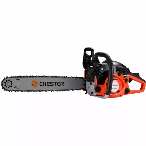 CHESTERGARDEN Tronçonneuse Thermique 54,5 Cm³ - Guide 50 Cm - 2 Chaînes - CHESTER 4 CHESTERGARDEN Tronçonneuse Thermique 54,5 Cm³ - Guide 50 Cm - 2 Chaînes - CHESTER – Image 2