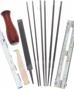 JARDIAFFAIRES Kit D'affûtage Complet Pour Chaîne De Tronçonneuse Avec Etui -Tronçonneuse et accessoire Soldes 2022 876292 2