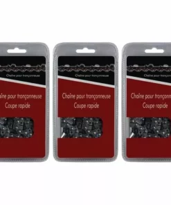 GT MARKET Lot De 3 Chaînes 50 Maillons - Compatible Tronçonneuses STIHL MS 170, 171 Et 180