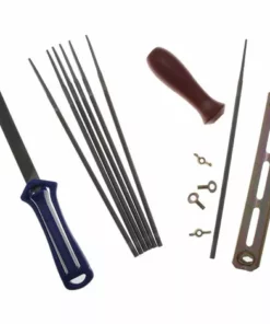 JARDIAFFAIRES Porte Lime + 7 Limes 4,8mm + 1 Lime Plate Chaîne De Tronçonneuse Pas 325